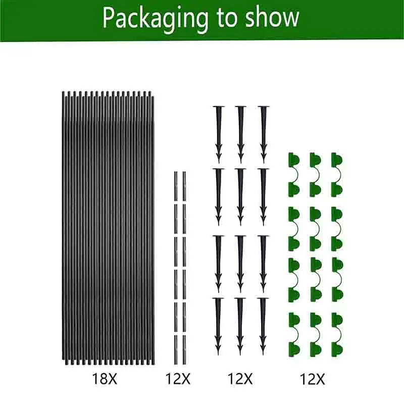 FlexGrow - 5-Piece Poly Tunnel Set for Garden - Durable Fiberglass Arches 4