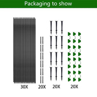 FlexGrow - 5-Piece Poly Tunnel Set for Garden - Durable Fiberglass Arches 5