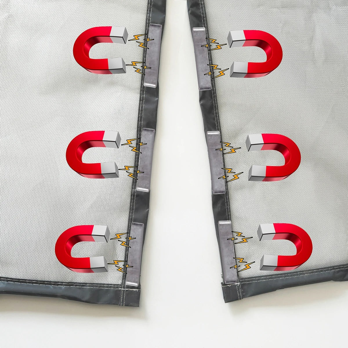 SCREENLIX – Selbstschließender magnetischer Türvorhang für Zuhause und Terrasse