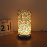 Floral Fabric Table Lamp - Vintage Style Bedside & Desk Lighting for Cozy Ambiance 3