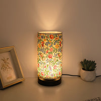 Floral Fabric Table Lamp - Vintage Style Bedside & Desk Lighting for Cozy Ambiance 4