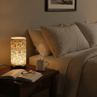BLOOMORA – Floral Fabric Table Lamp for Cozy Vintage Lighting