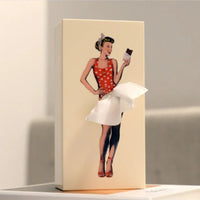 Flying Skirt Tissue Box Cover - Unique Design with Weighted Base for Fun Décor 4