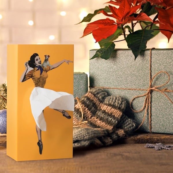 Flying Skirt Tissue Box Cover - Unique Design with Weighted Base for Fun Décor 5