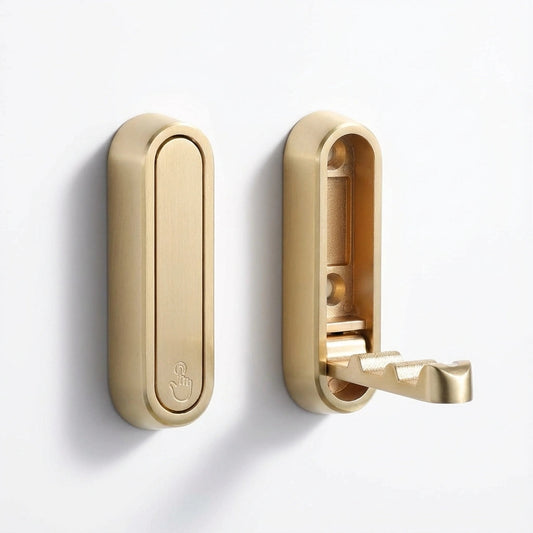 Foldable Wall Coat Hook - Space-Saving Zinc Alloy Design for Easy Organization 0