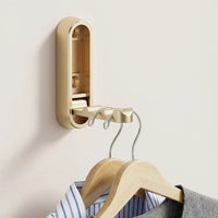 Foldable Wall Coat Hook - Space-Saving Zinc Alloy Design for Easy Organization 1