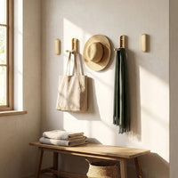 Foldable Wall Coat Hook - Space-Saving Zinc Alloy Design for Easy Organization 2