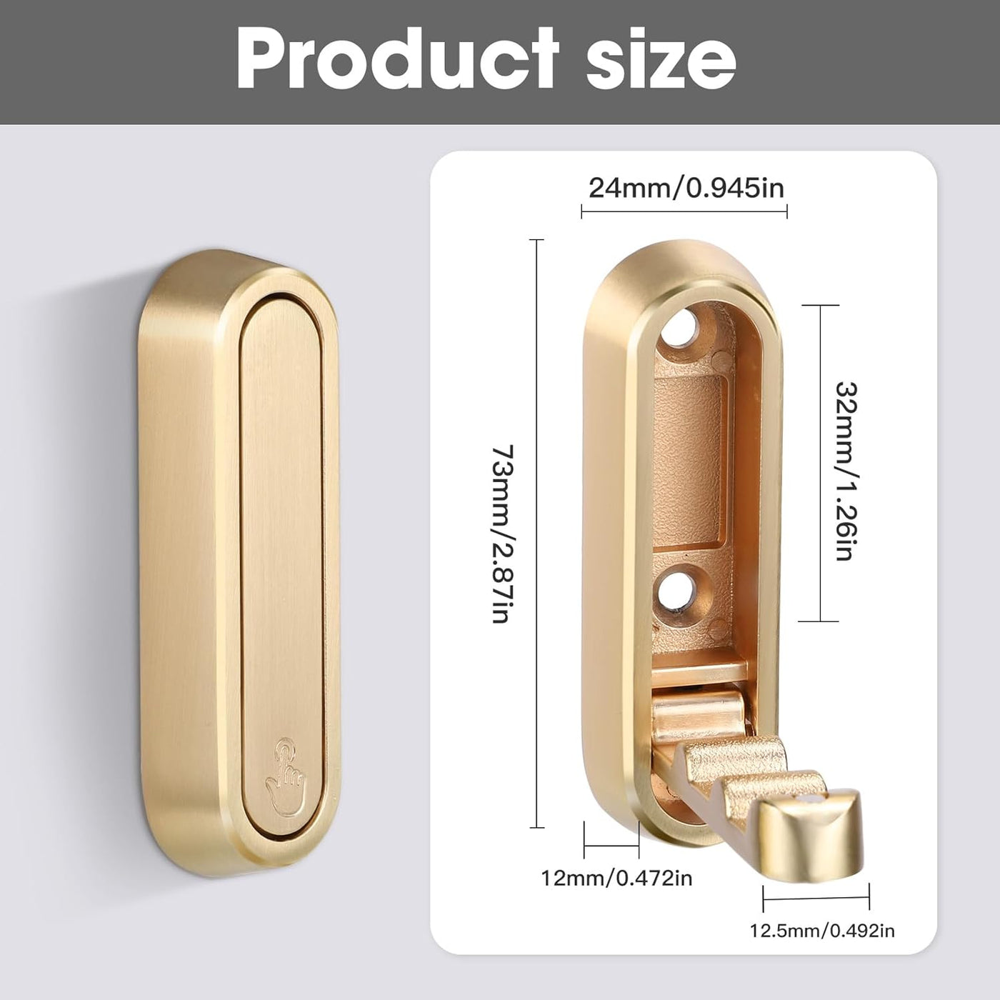 Foldable Wall Coat Hook - Space-Saving Zinc Alloy Design for Easy Organization 7