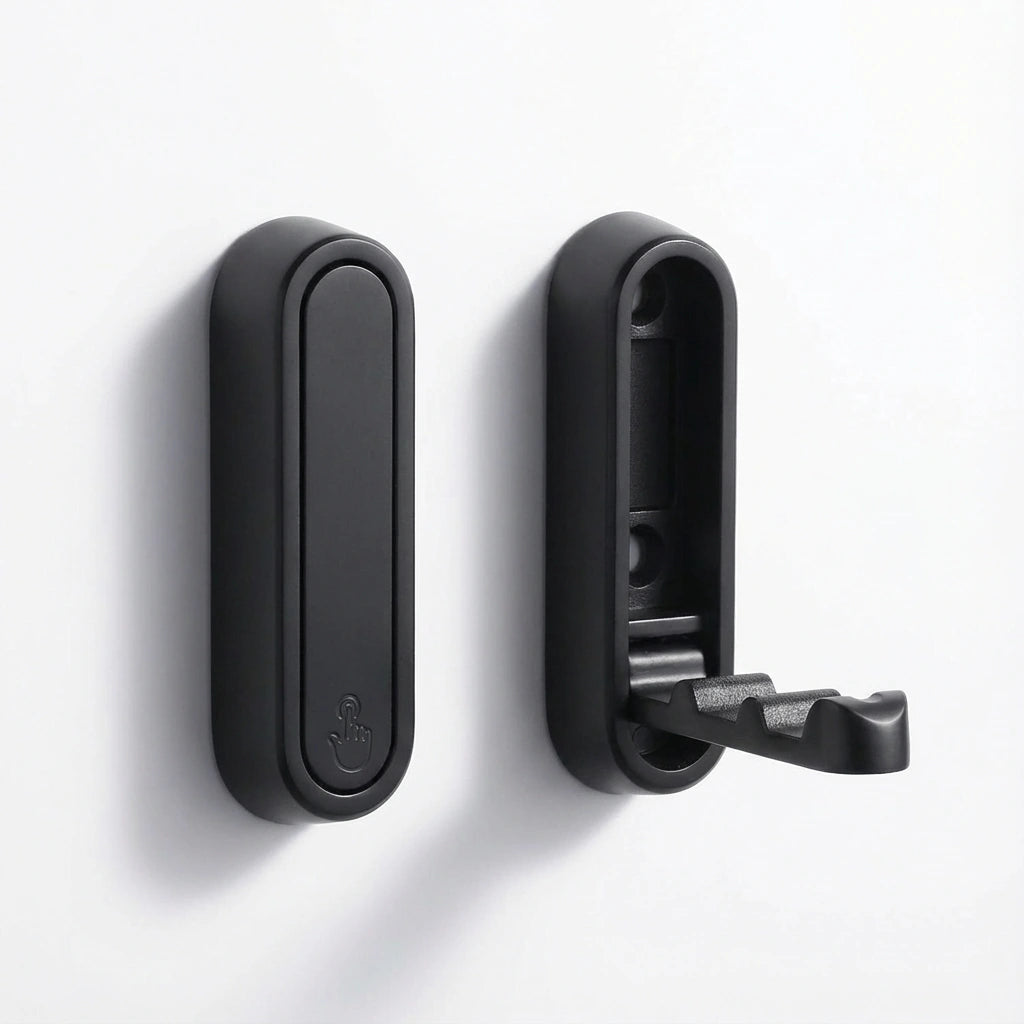 Foldable Wall Coat Hook - Space-Saving Zinc Alloy Design for Easy Organization 9