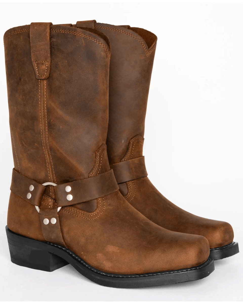 ForgedSteel - Waterproof Harness Boots with Durable PU Leather & Oil-Resistant Sole 4