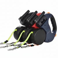 FurFriends Dual Dog Leash with LED Light, Tangle-Free Design & Ergonomic Handle 1