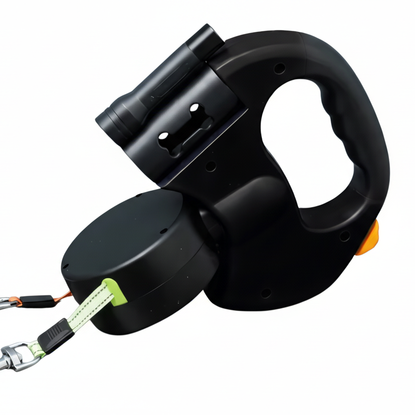 FurFriends Dual Dog Leash with LED Light, Tangle-Free Design & Ergonomic Handle 2