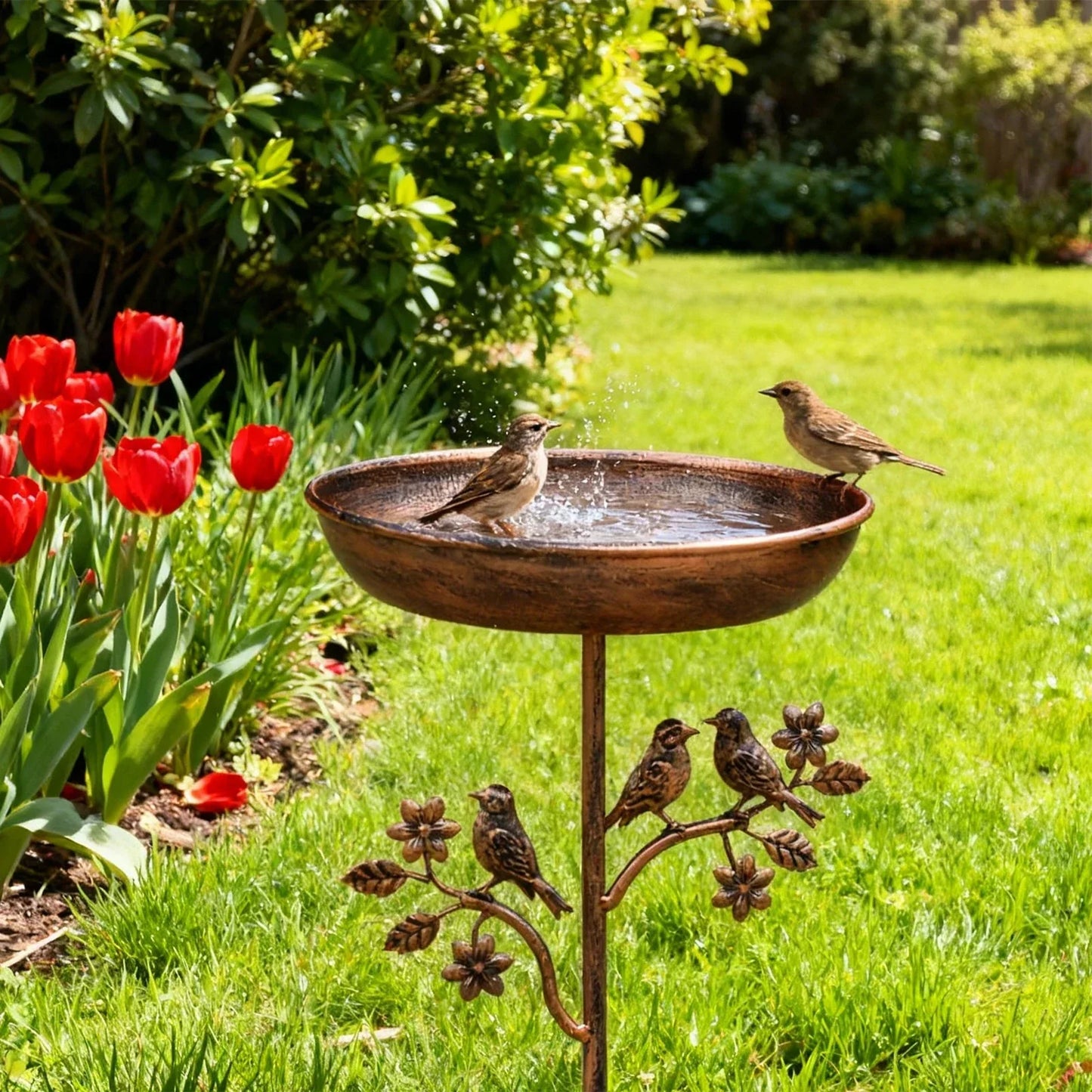 GARDENSHINE – Decorative Bird Bath for Charming Garden Spaces