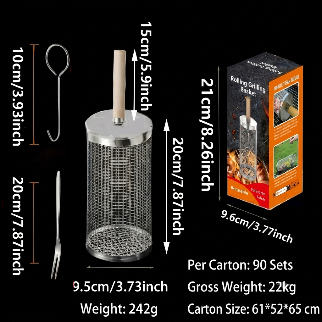 FIREBASKET – Portable Heat-Resistant Grill Set