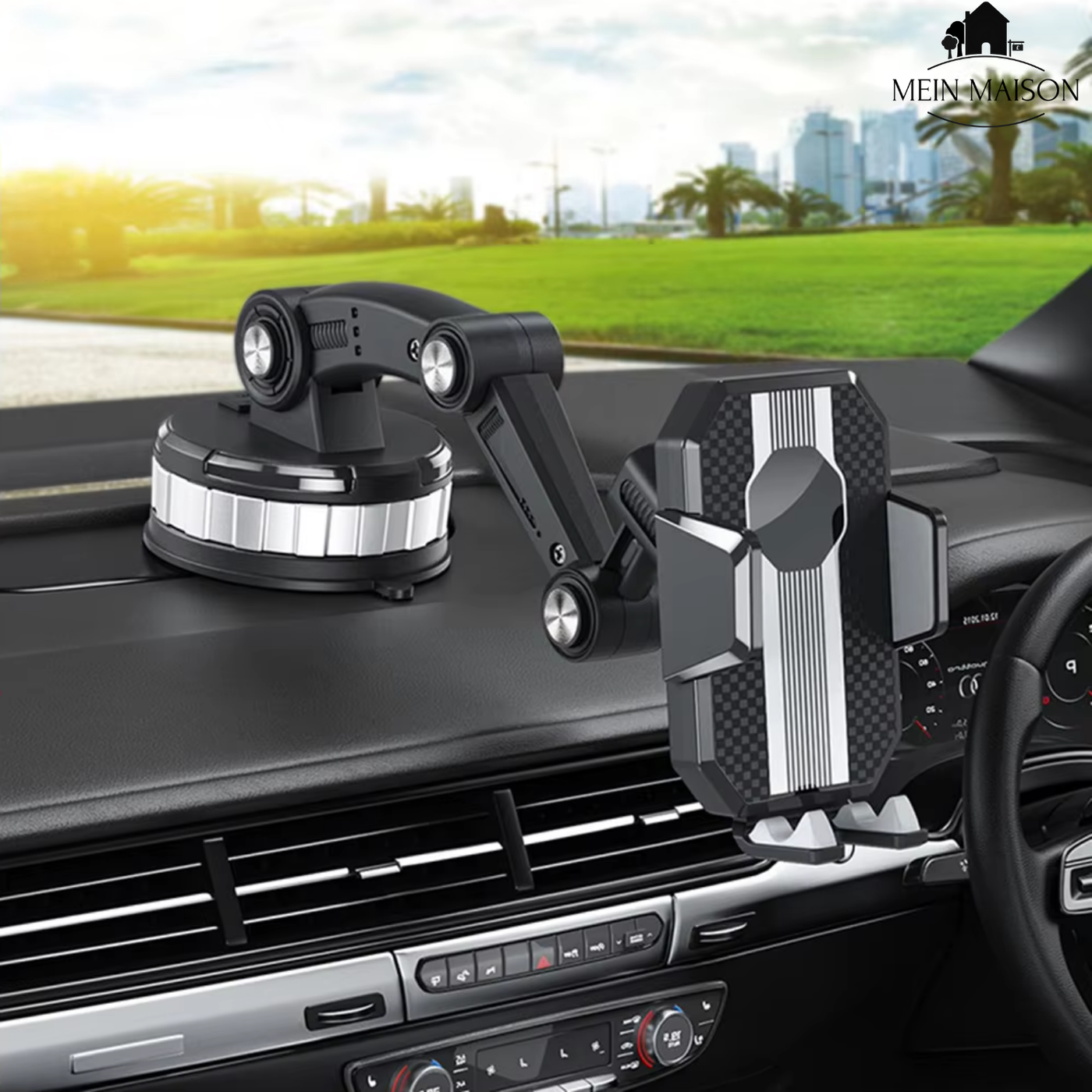 GripTech Car Phone Holder - 360° Rotation Cell Phone Mount with Strong Suction 3