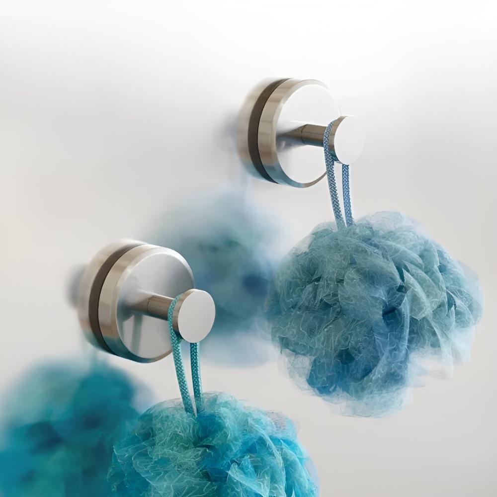 Grip Lock Shower Hooks - Strong Vacuum Seal, Waterproof, Tool-Free Installation 0