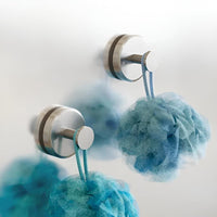 Grip Lock Shower Hooks - Strong Vacuum Seal, Waterproof, Tool-Free Installation 0