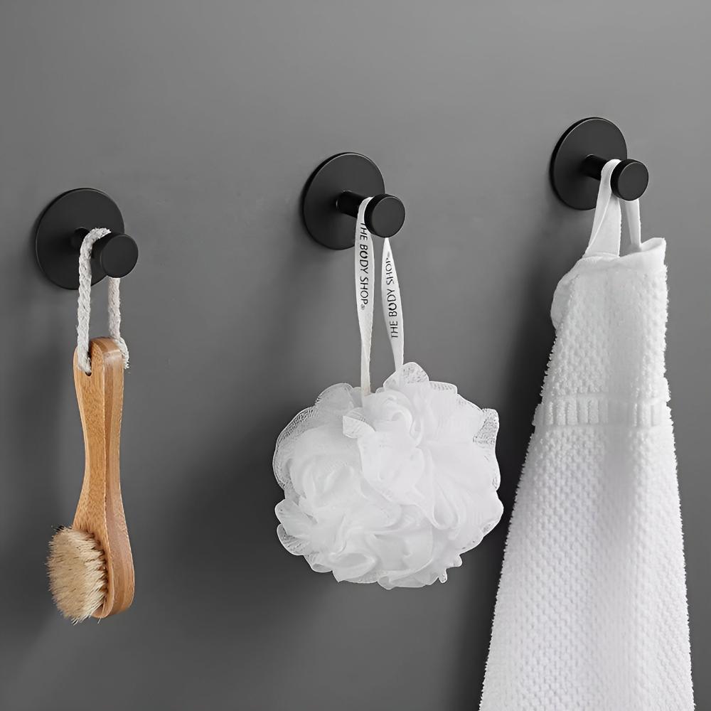 Grip Lock Shower Hooks - Strong Vacuum Seal, Waterproof, Tool-Free Installation 1