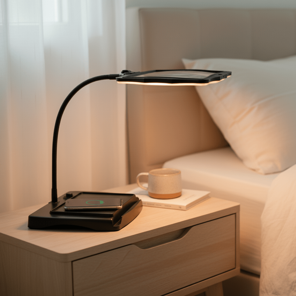 HANDWERK LUX - 3x Magnifying Floor Lamp with LED Light for Precision Work 1