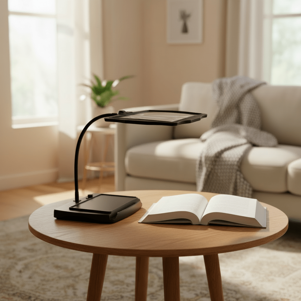HANDWERK LUX - 3x Magnifying Floor Lamp with LED Light for Precision Work 3