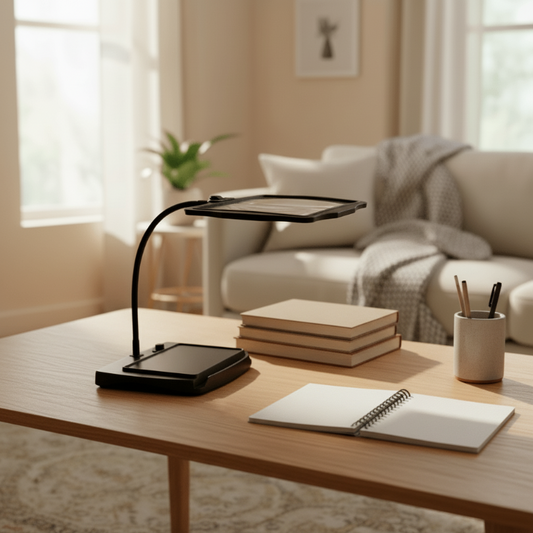 HANDWERK LUX – Floor lamp with 3x magnifier for precise work 3