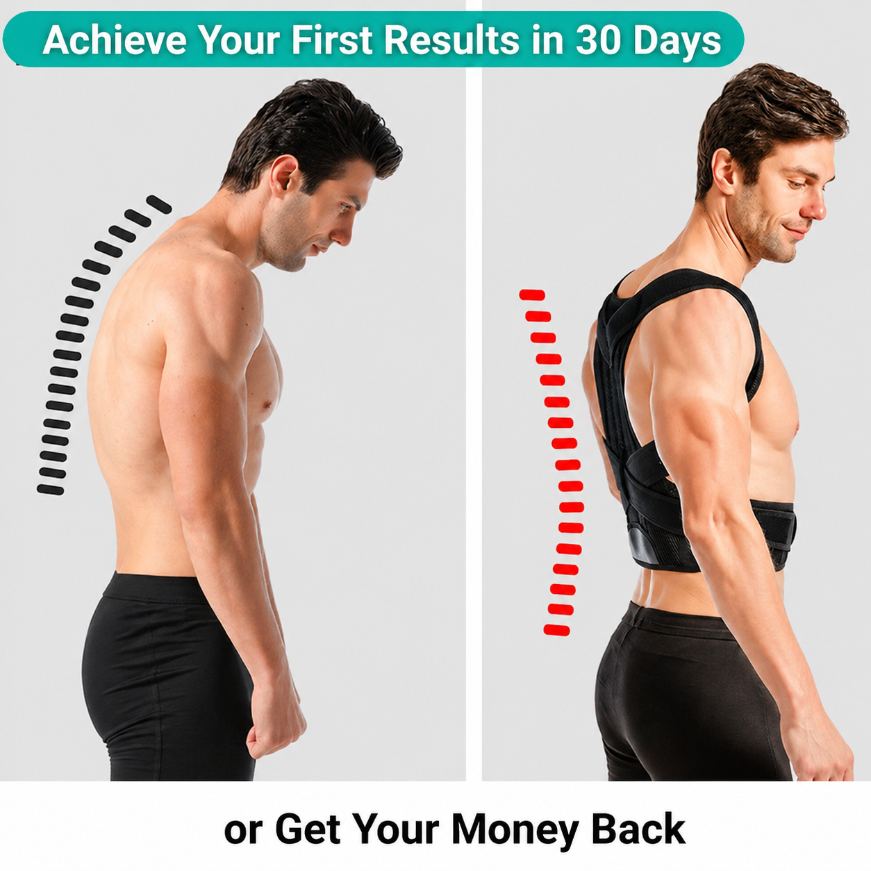 BACKLIX – Adjustable Posture Corrector for Improved Sitting and Standing