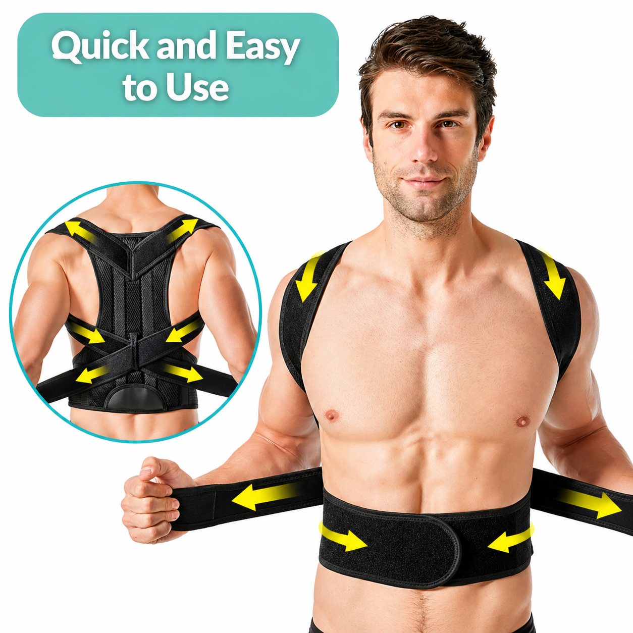 BACKLIX – Adjustable Posture Corrector for Improved Sitting and Standing