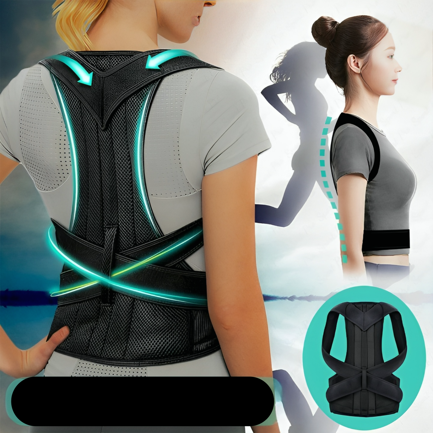 BACKLIX – Adjustable Posture Corrector for Improved Sitting and Standing