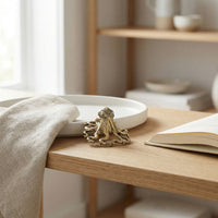 Handcrafted Antique Brass Octopus Sculpture - Unique Ocean-Inspired Home Décor 4