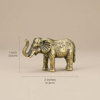 Handcrafted Brass Elephant Figurine - Elegant Home Décor Accent for Any Room 4