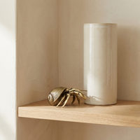 Handcrafted Brass Hermit Crab Figurine - Unique Ocean-Inspired Home Décor 4