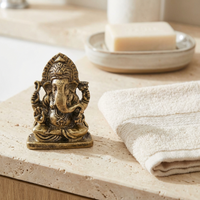 Handcrafted Ganesha Sculpture - Resin Elephant Figurine for Luck and Prosperity 2