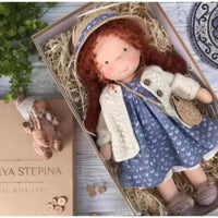Handmade Cotton Waldorf Doll - Soft Plush Toy for Imaginative Play 15