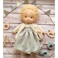 Handmade Cotton Waldorf Doll - Soft Plush Toy for Imaginative Play 20