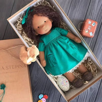 Handmade Cotton Waldorf Doll - Soft Plush Toy for Imaginative Play 21