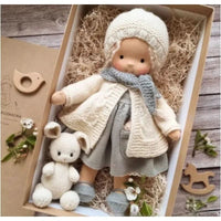 Handmade Cotton Waldorf Doll - Soft Plush Toy for Imaginative Play 26