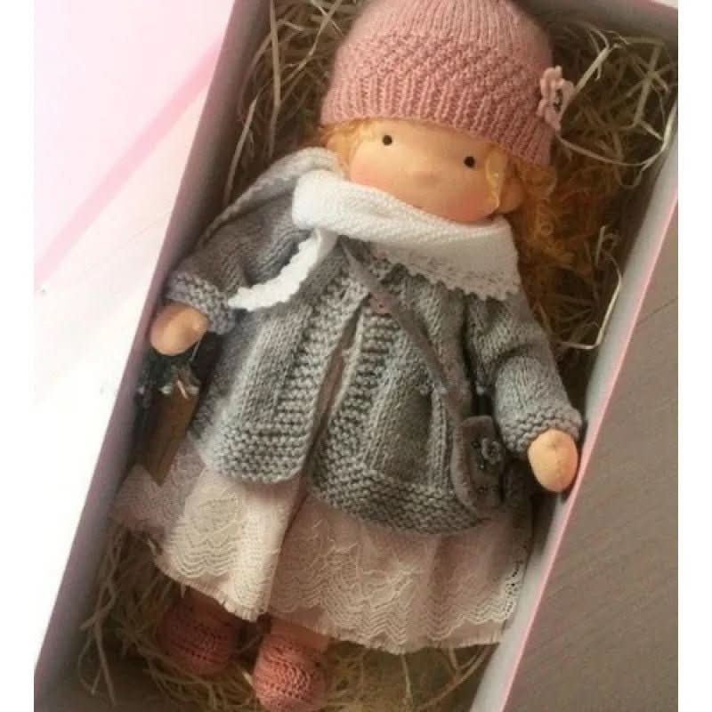 Handmade Cotton Waldorf Doll - Soft Plush Toy for Imaginative Play 7