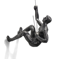 Handmade Resin Climbing Wall Sculpture for Dynamic Indoor Decor 9