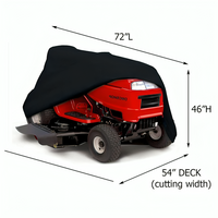Heavy-Duty Waterproof Lawn Mower Cover - All-Weather Protection for Push and Riding Mowers 2