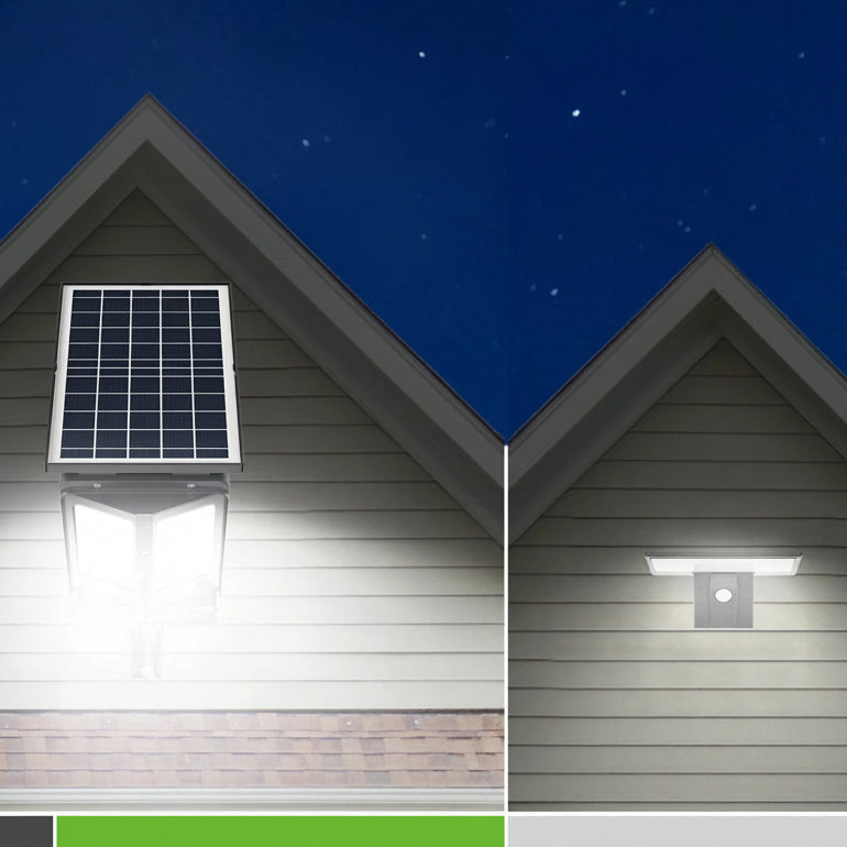 HelionGuard ProLight 12000 - Solar LED Spotlight with Motion Detection & Remote Control 1