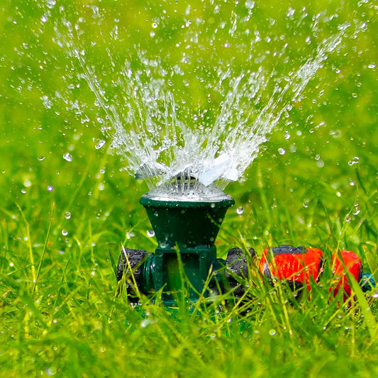 HydroSpin 360° Automatic Lawn Sprinkler System - Water-Efficient, Durable Metal Design for Even Garden Irrigation 0