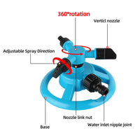 Hydrosia - 360° Rotating Lawn Sprinkler for Efficient Watering 4