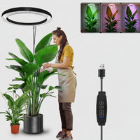 Indoor Grow Lights - Full Spectrum LED Grow Light with Adjustable Height & Timer 1