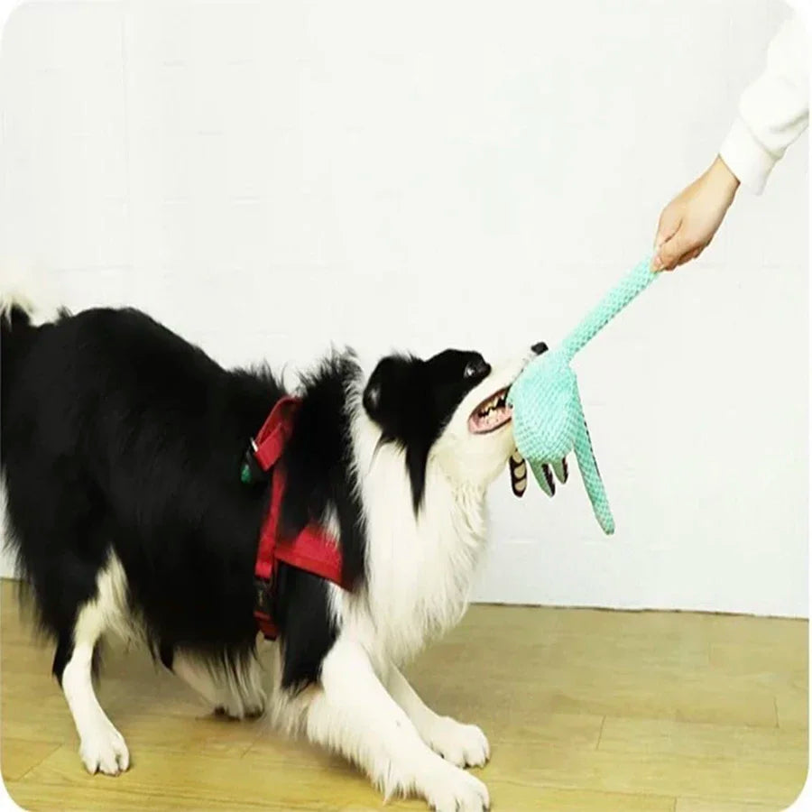 Interactive Plush Octopus Dog Toy - Sound & Anti-Demolition Design 2