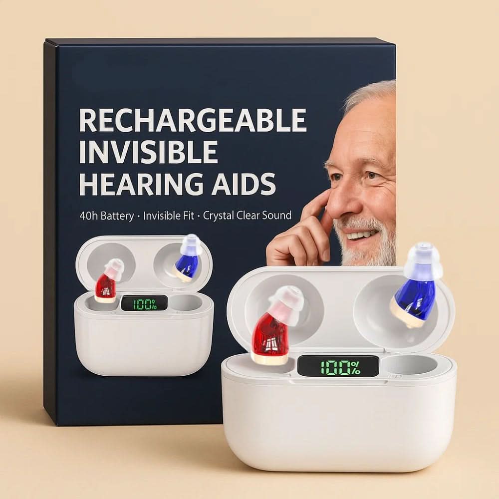 Invisible In-Ear Hearing Aids - Crystal Clear Sound, Rechargeable, OTC Hearing Aids 1