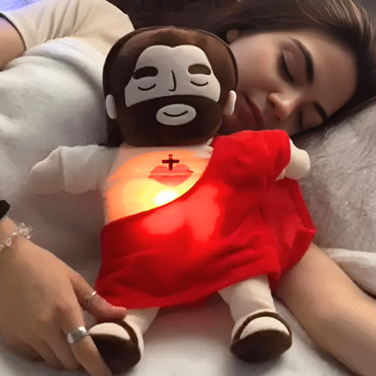 Jesus Plush Toy - Interactive Cuddly Plushie for Peaceful Sleep & Comfort 0