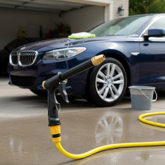 JetSpray High-Pressure Water Gun - Ergonomic, Adjustable Jet for Garden & Car Cleaning 0