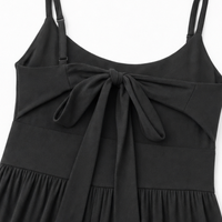 JUMPLORA – Sleeveless Wide Leg Jumpsuit with Adjustable Back Tie Detail