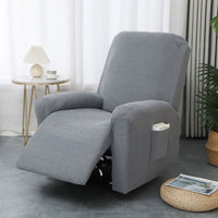 Juno Soft Fitted Recliner Chair Cover with Pocket - Cozy Microfiber Protection 5