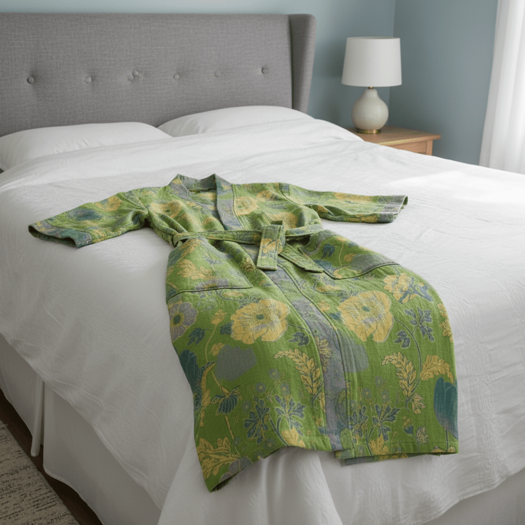 KIMOGINKO - Organic Cotton Kimono Bathrobe for Ultimate Comfort and Style 4